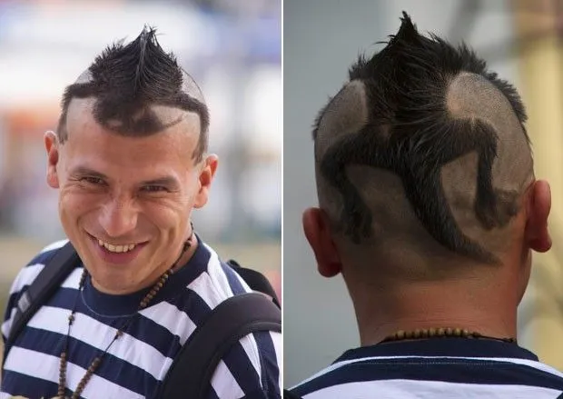 G1 - Equatoriano exibe corte de cabelo no formato de iguana ...
