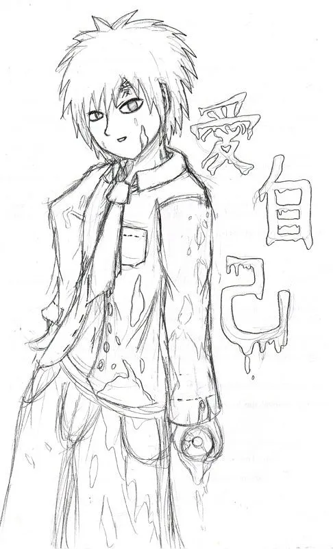 Gaara Graffiti « Naruto Fanart