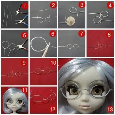 Gafas de alambre para muñecas | Apliques y Agarraderas | Pinterest ... Gafas de alambre para muñecas | Apliques y Agarraderas | Pinterest ...