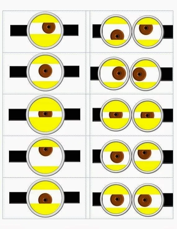 Gafas u Ojos de Minions y Anti Minions para Imprimir Gratis. | Minion birthday party, Minion birthday, Minion party Gafas u Ojos de Minions y Anti Minions para Imprimir Gratis. | Minion birthday party, Minion birthday, Minion party