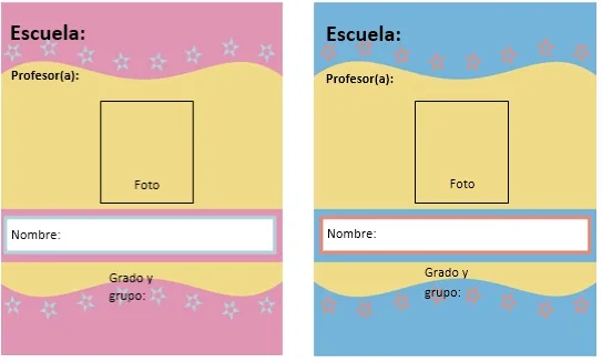 Gafetes Escolares para Imprimir - Formato de Gafete 2 ~ DIPLOMAS Y ...