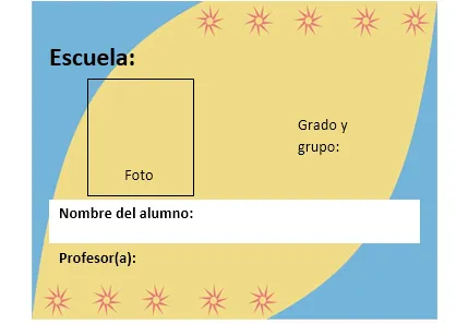 Gafetes Escolares para Imprimir - Formato de Gafete 1 ~ DIPLOMAS Y ...