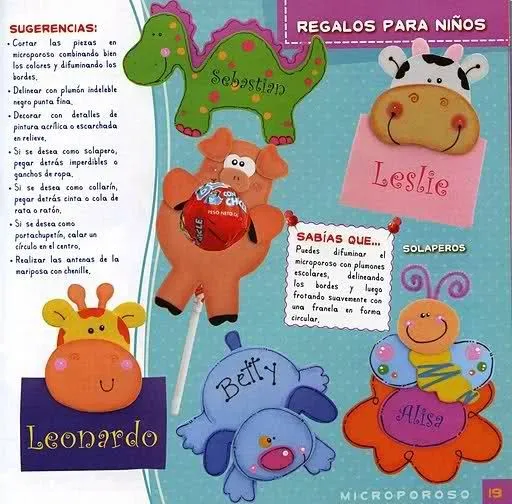 Moldes de gafetes de foami - Imagui