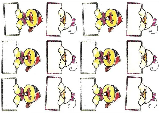 Moldes para gafetes para niños de preescolar - Imagui