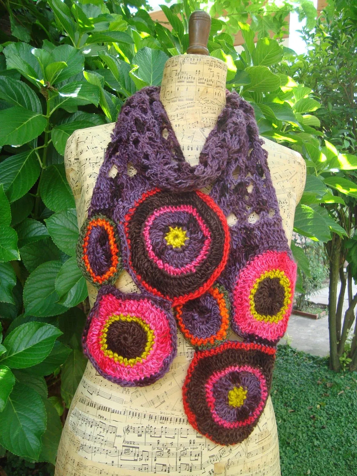 Nueva Gaia: BUFANDAS TEJIDAS CROCHET Nueva Gaia: BUFANDAS TEJIDAS CROCHET