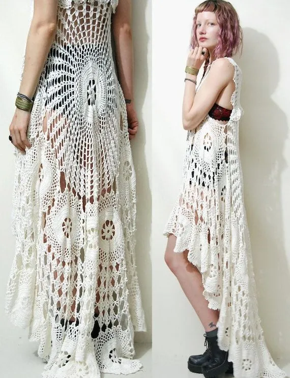 Vestidos de mujer tejidos en croche paso a paso - Imagui Vestidos de mujer tejidos en croche paso a paso - Imagui