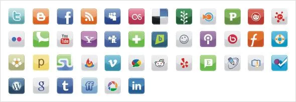 Galería de iconos para Redes Sociales | La servilleta || El blog ...