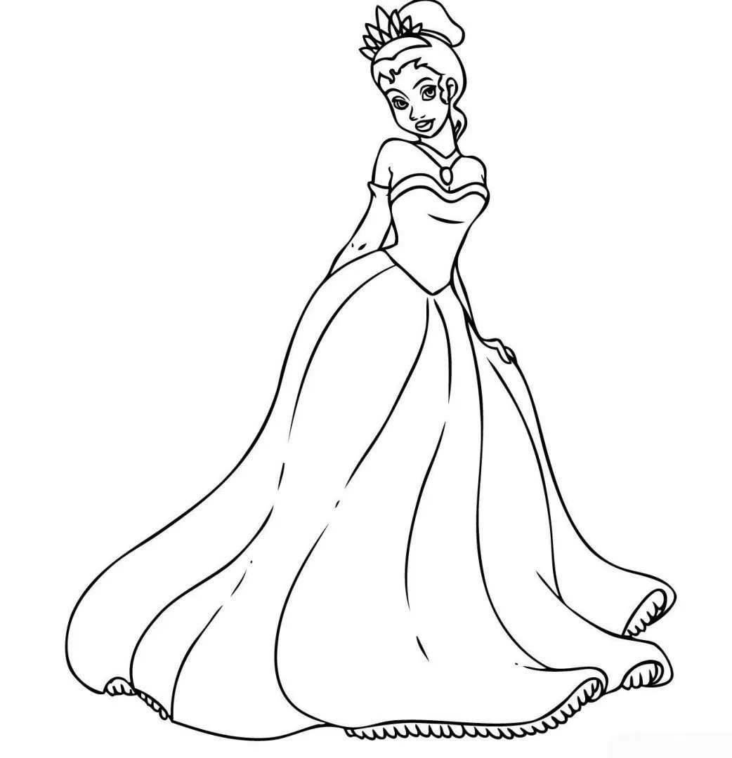 Galería de imágenes: Dibujos de princesas para colorear Galería de imágenes: Dibujos de princesas para colorear