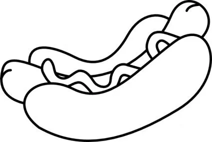 Imagenes de un hot dog para colorear - Imagui Imagenes de un hot dog para colorear - Imagui