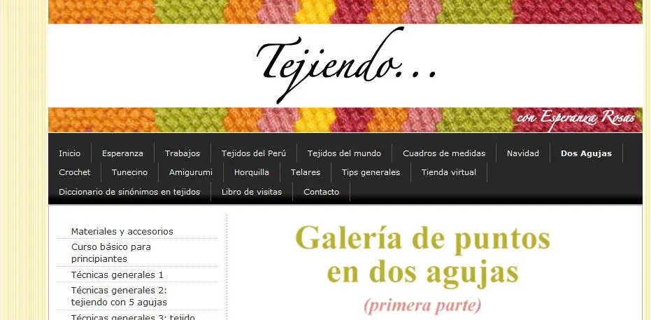 Galeria de puntos a dos agujas - Imagui