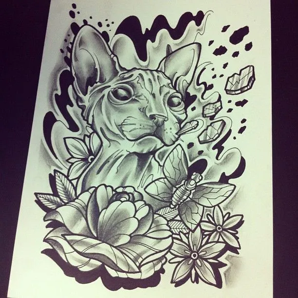 Galleries | Sketch cat sphynx #ta2 #tattoo #tinta #tatuaje #ink ... Galleries | Sketch cat sphynx #ta2 #tattoo #tinta #tatuaje #ink ...