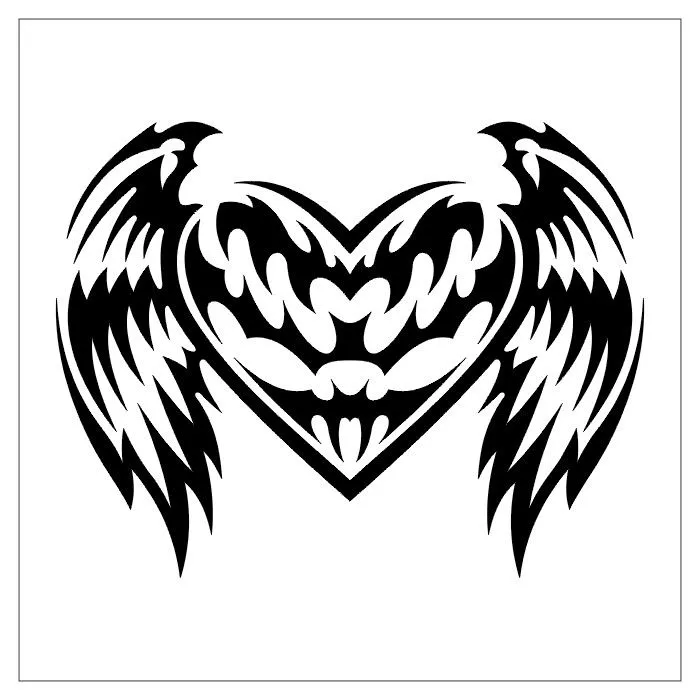 Graffitis de corazones con alas - Imagui