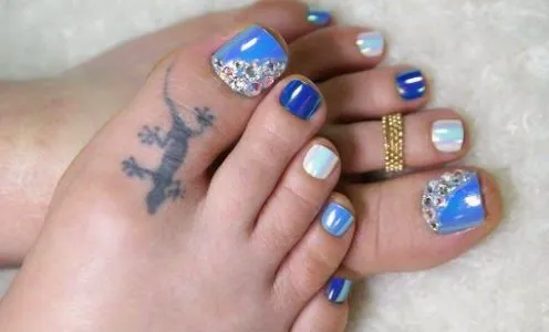 Lindisima Blog: Uñas decoradas para pies a la coreana Lindisima Blog: Uñas decoradas para pies a la coreana