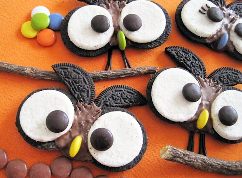 Galletas de búho para Halloween - Recetín