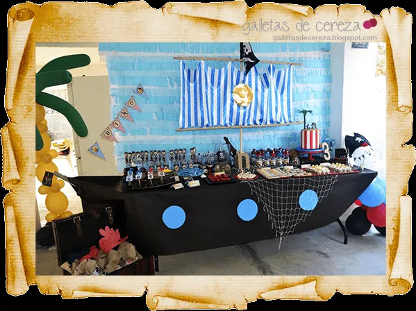 Galletas de cereza: Kit de fiesta Jake el pirata