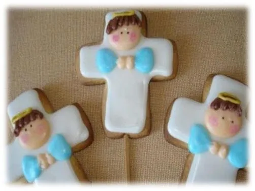 Galletas en forma de cruz con angelitos | Galletas Especiales ... Galletas en forma de cruz con angelitos | Galletas Especiales ...