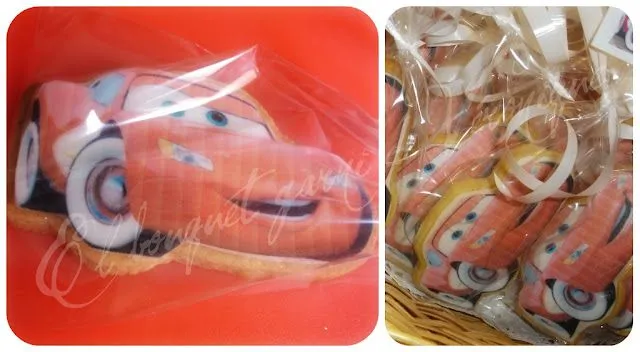 Galletas de Rayo Mcqueen para mi duende