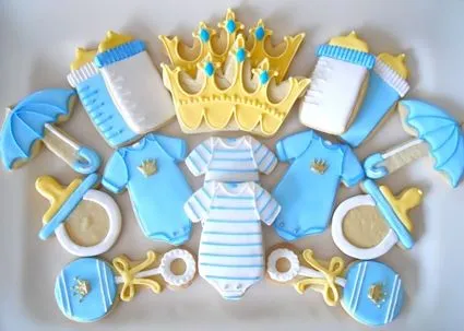 Galletitas para el Baby Shower - Decoracion - EstiloPeques Galletitas para el Baby Shower - Decoracion - EstiloPeques