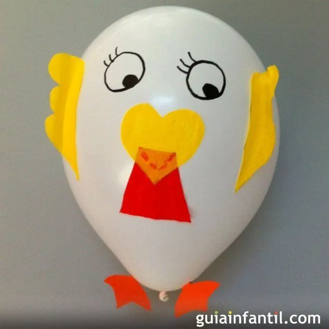 Cómo hacer una gallina con un globo - 8 ideas para decorar globos ... Cómo hacer una gallina con un globo - 8 ideas para decorar globos ...