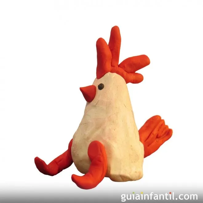 Gallina de granja en plastilina - Animales de granja de plastilina ... Gallina de granja en plastilina - Animales de granja de plastilina ...