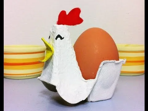 Cómo hacer una gallina huevera de Pascua con cartón (Tutorial DIY ...