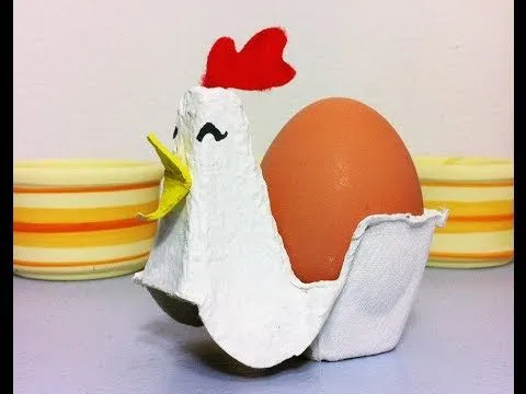 Cómo hacer una gallina huevera de Pascua con cartón (Tutorial DIY ... Cómo hacer una gallina huevera de Pascua con cartón (Tutorial DIY ...