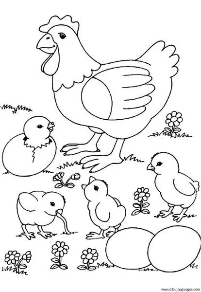 La gallina de los huevo de oro para colorear - Imagui La gallina de los huevo de oro para colorear - Imagui