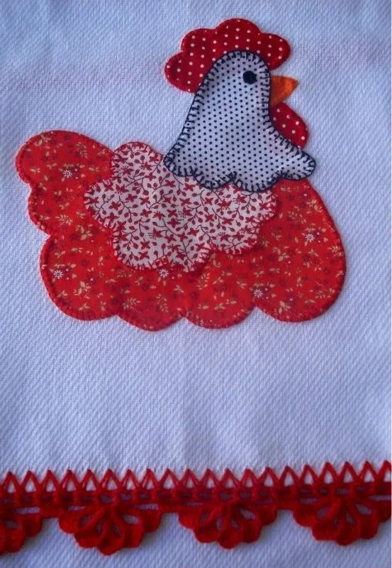 Gallina para limpiones decorativos o tohallas de cocina ... Gallina para limpiones decorativos o tohallas de cocina ...