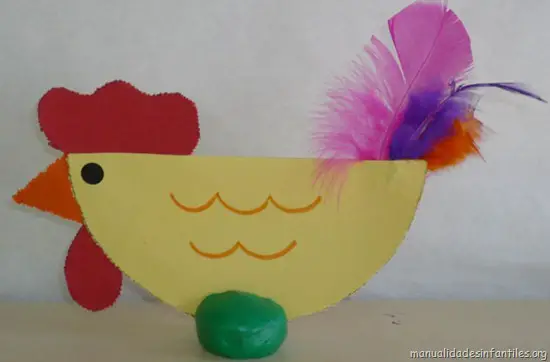 gallina - Manualidades Infantiles