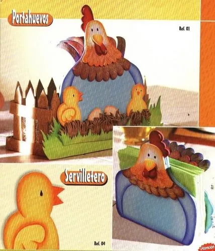 Gallinas y pollitos enfoami para la cocina - Imagui