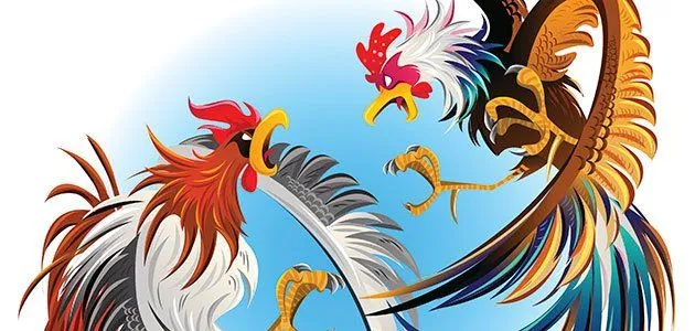 Los dos gallos. Fábulas de La Fontaine