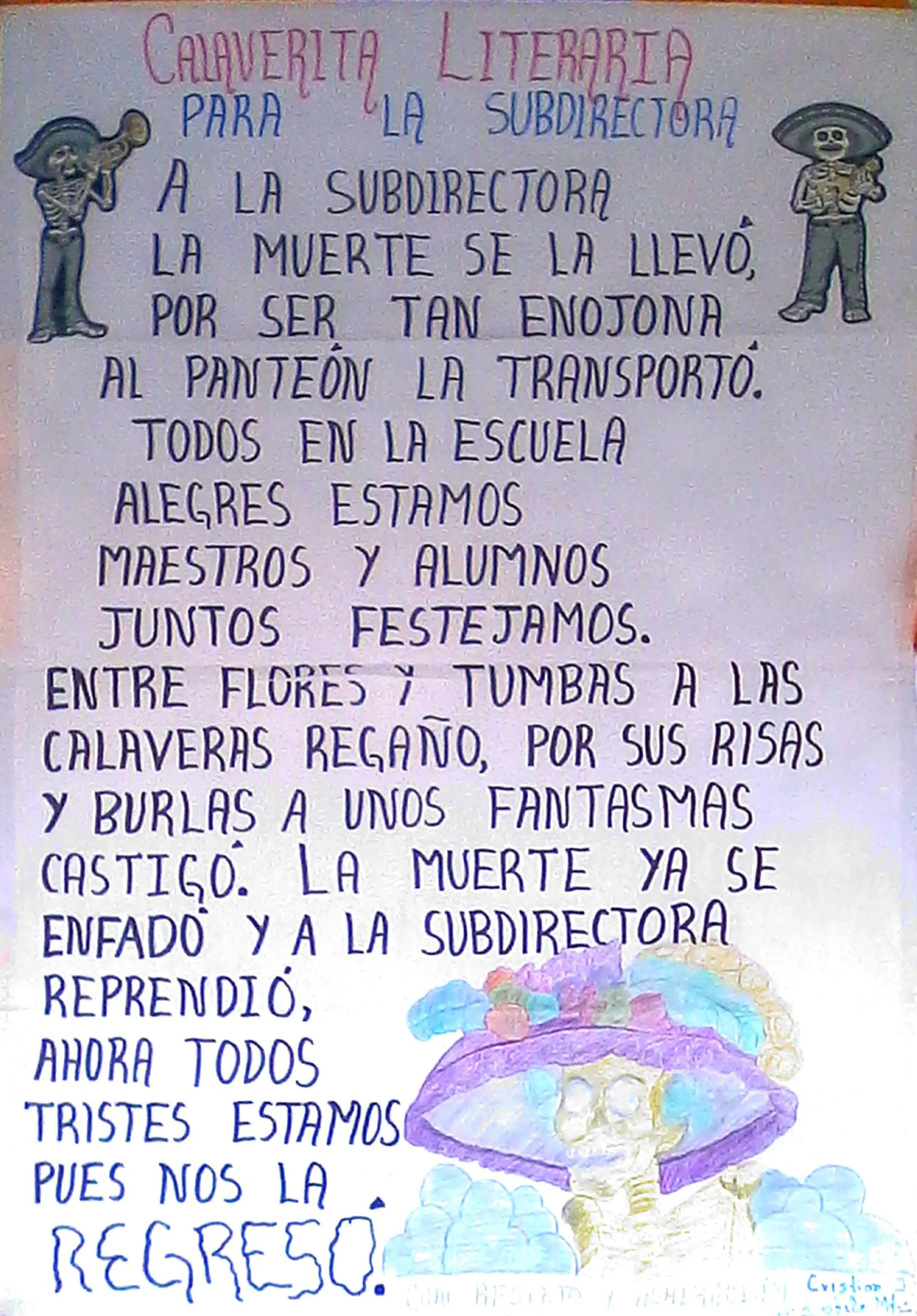 GANADOR DEL CONCURSO DE CALAVERITAS LITERARIAS 2013 | Si Leemos y Escribimos GANADOR DEL CONCURSO DE CALAVERITAS LITERARIAS 2013 | Si Leemos y Escribimos