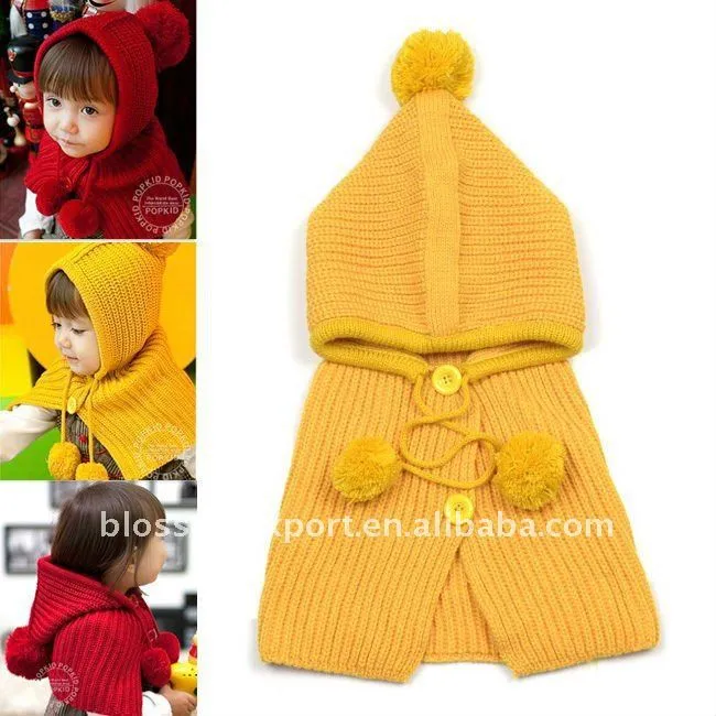 Del ganchillo del bebé sombreros con la bufanda para el bebé de ... Del ganchillo del bebé sombreros con la bufanda para el bebé de ...