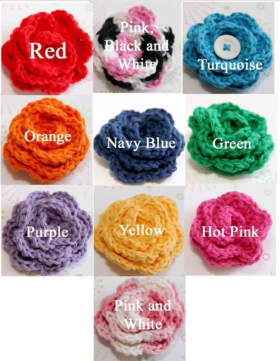 ganchillo de flores rosas-Broches/Pasadores-Identificación del ...