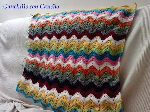 Ganchillo con Gancho: Proyecto manta zig-