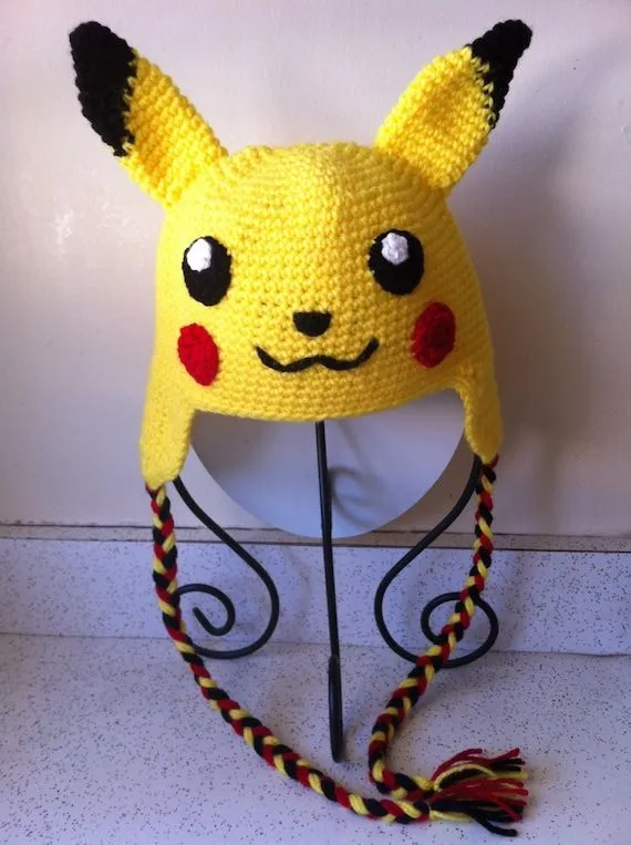 Ganchillo de la mano de inspiración de Pikachu por scotako en Etsy Ganchillo de la mano de inspiración de Pikachu por scotako en Etsy