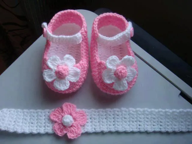 Todo para Crear ... : zapatillas en crochet para bebe | Crochet ...