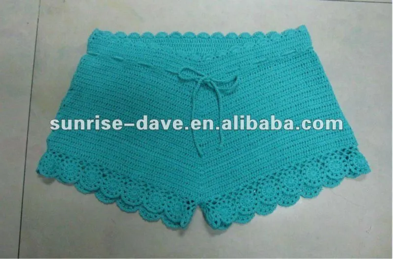 Crochet moda de verano corto / popular de la corto-Shorts ...