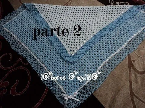 COBIJITA PARA BEBE A GANCHILLO DOBLE CAPA PARTE 2( (PUNTADA ESPUMA ... COBIJITA PARA BEBE A GANCHILLO DOBLE CAPA PARTE 2( (PUNTADA ESPUMA ...