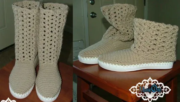 Ganchillo zapatos y accesorios de Manie uno |