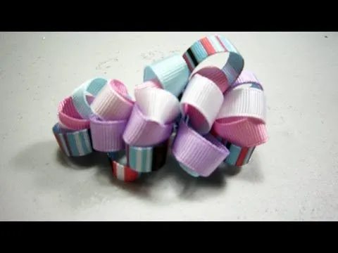 Cómo hacer un gancho para pelo con cintas gro