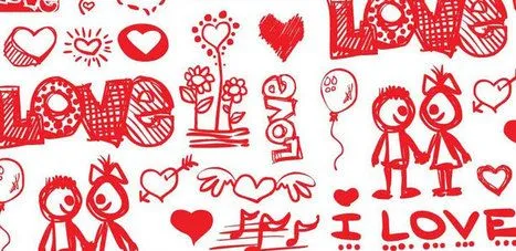 Garabatos Románticos | Vectores Gratis |... Garabatos Románticos | Vectores Gratis |...