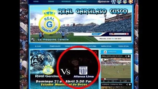 Garcilaso representa a Alianza con imagen de mono