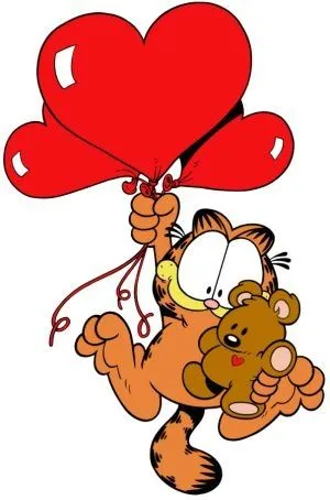 Garfield en san Valentín | Todo enamorados