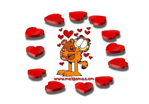 Garfield Wallpaper (Love &amp; hearts, Valentine's Day)