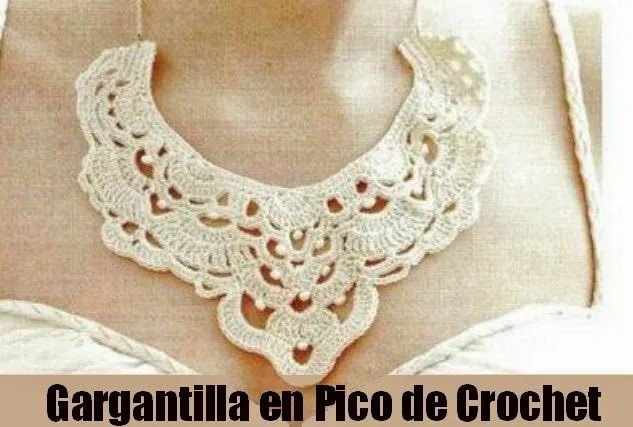 Gargantilla de Crochet en Pico Patron - Patrones Crochet