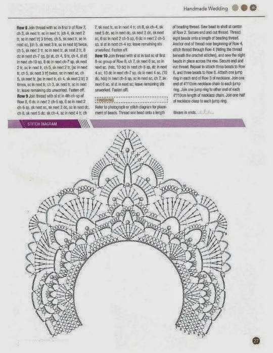 Gargantilla de Crochet en Pico Patron - Patrones Crochet