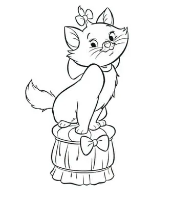 Baú da Web: Desenhos da Gatinha Marie para colorir