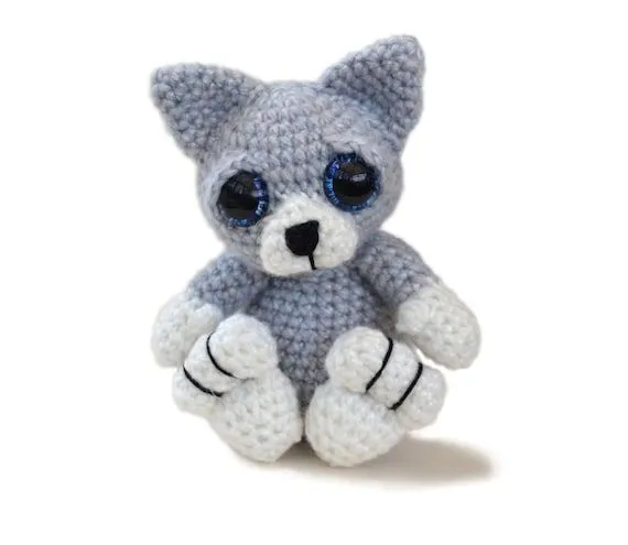 Gatito gato Amigurumi Crochet patrón PDF por PatchworkMoose en Etsy