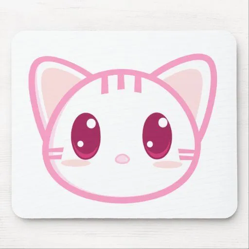 Gatito rosado Mousepad de Chibi Tapetes De Ratón de Zazzle. Gatito rosado Mousepad de Chibi Tapetes De Ratón de Zazzle.